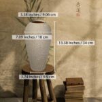 Ceramic Farmhouse Large Flower Vase,13.4 Inch Decor Terra Cotta Pottery Vase Boho Ceramic Rustic Vase for Home Decor Living Room Entryway Table Centerpiece Decor,Terracotta Vases,Wedding,Gifts - Image 2