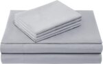 Ultra Soft Hypoallergenic Microfiber 6 Piece Set, Wrinkle Fade Resistant Sheets with Pillow Cases Bedding, Queen, Light Gray - Image 2